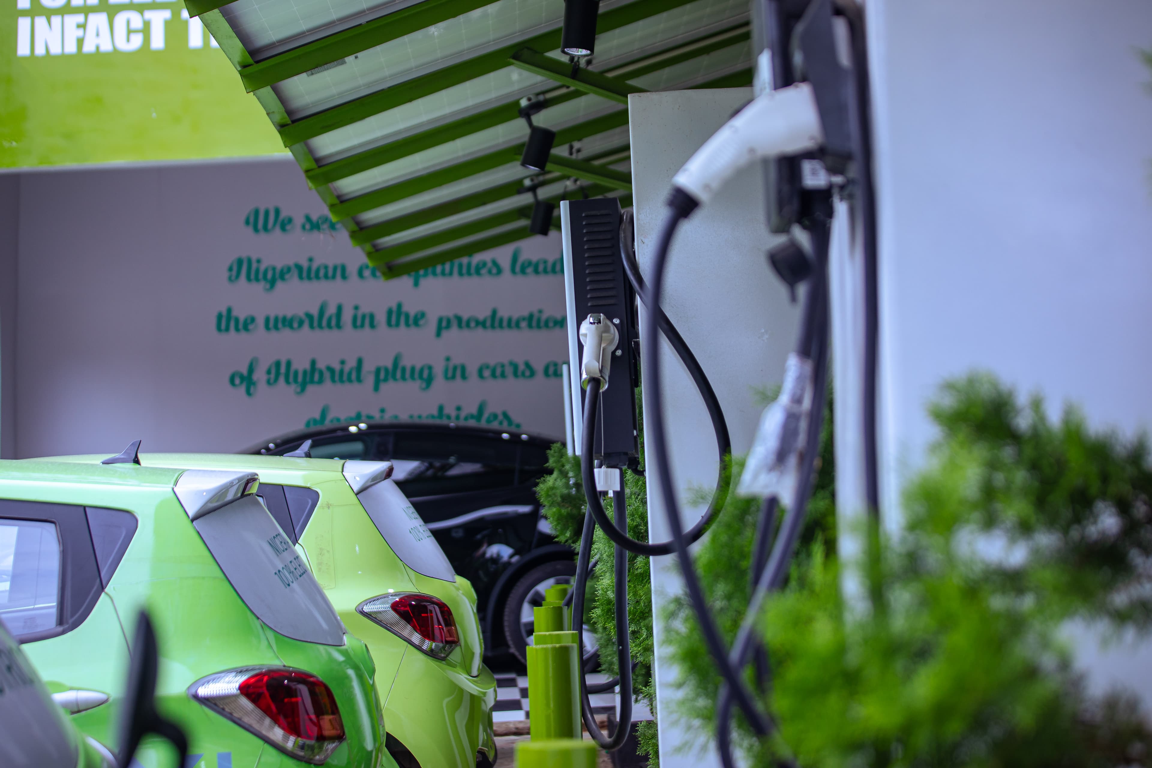 Close-up of Possible EVS DC fast charger unit